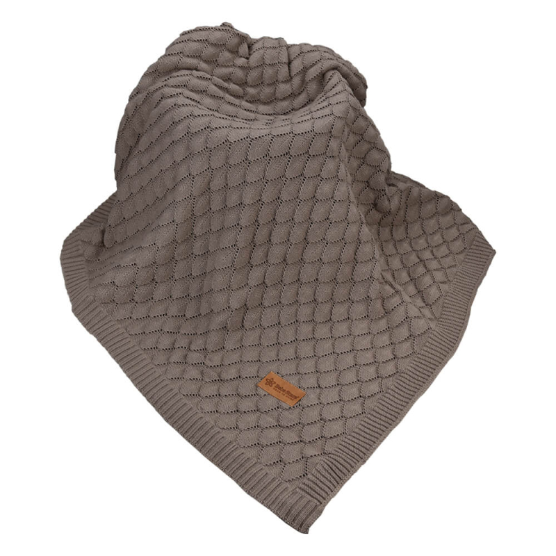 Κουβέρτα Πλεκτή Κούνιας (110x140) Bebe Stars Beige 308-182