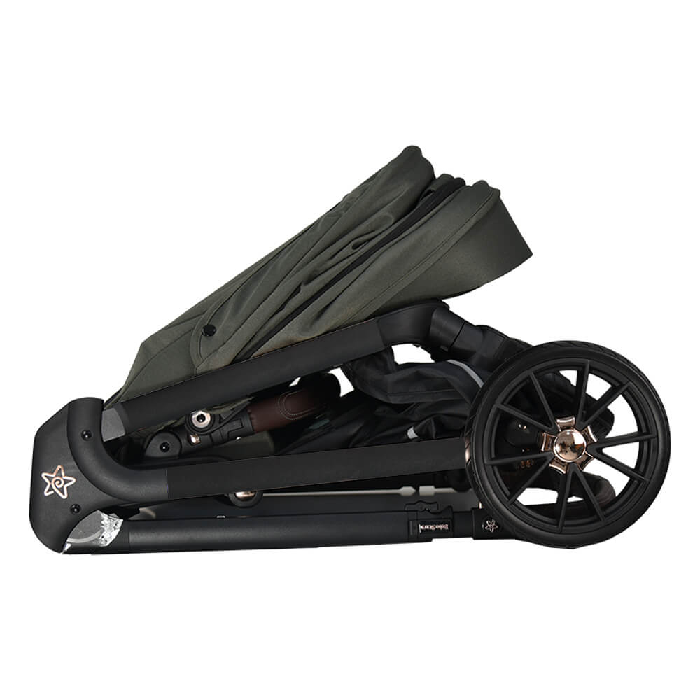 Καρότσι + Τσάντα Αλλαξιέρα (0-48 Μηνών Έως 22Kg) Bebe Stars Nammas Olive 346-189 Home Βρεφικά Καρότσια Μωρού Spitishop