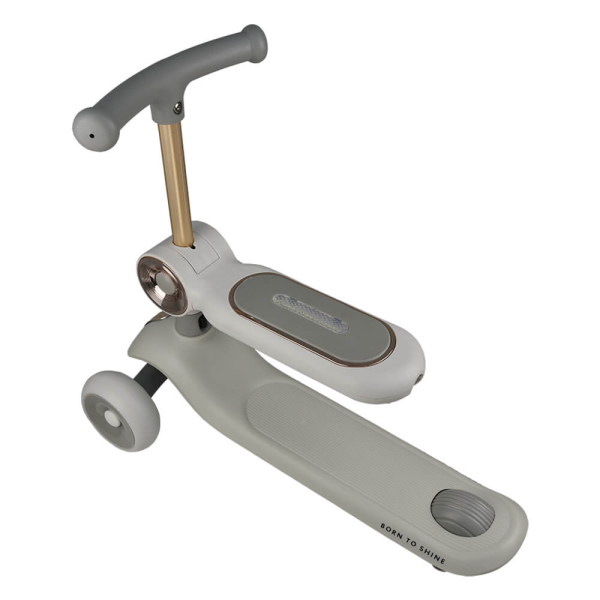 Παιδικό Πατίνι Τρίτροχο (12+ Μηνών) Bebe Stars Xride 2 In 1 Grey 671-186