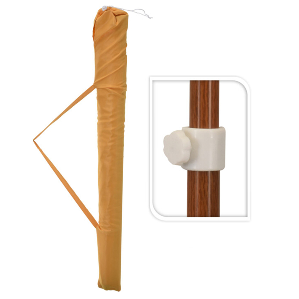 Ομπρέλα Θαλάσσης (Φ220) Με Προστασία UPF K-M X11000460