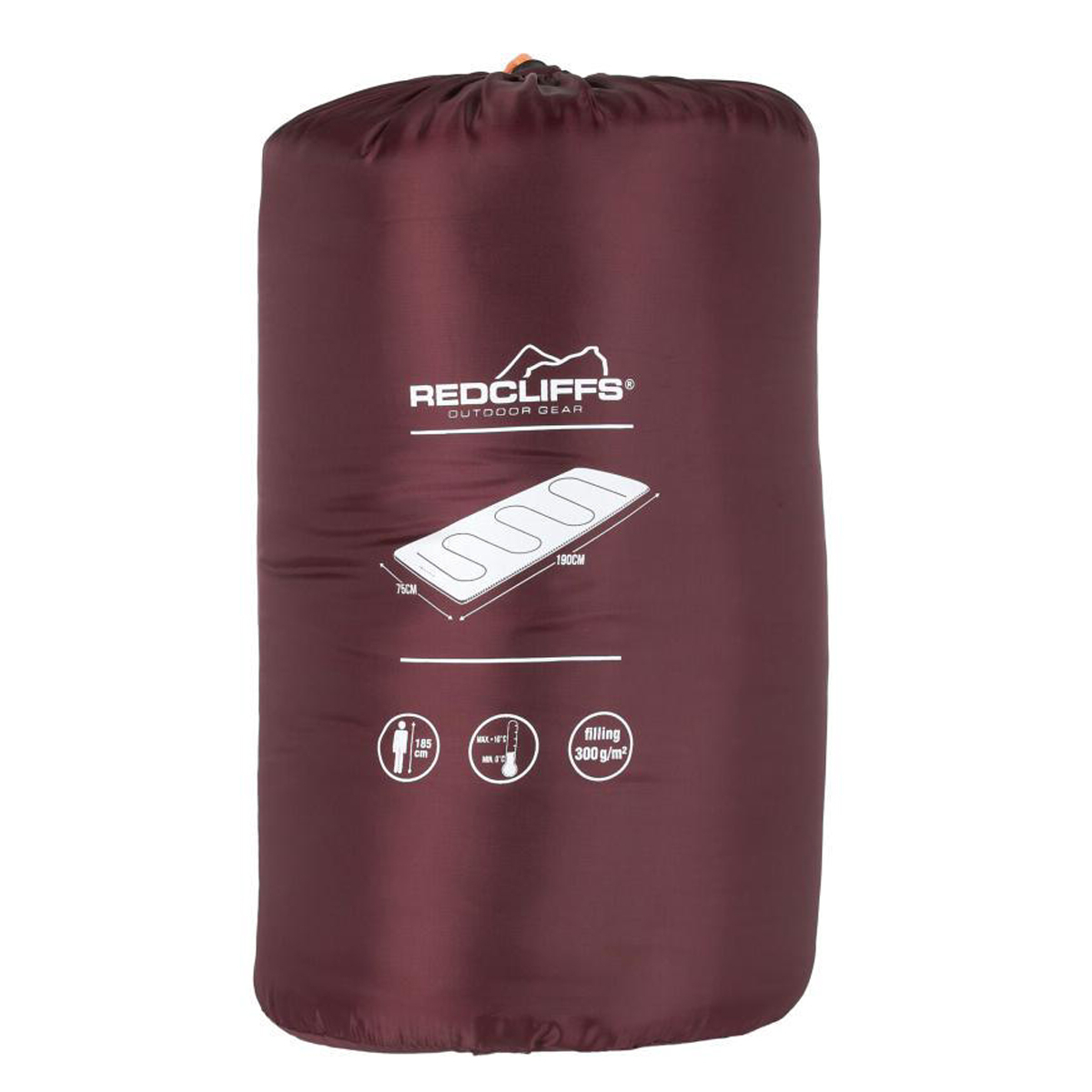 Sleeping Bag Μονό 3 Εποχών (75X190) K-M X98000280 D Red Home Οργάνωση & Αποθήκευση Είδη Camping Bags Υποστρώματα Spitishop