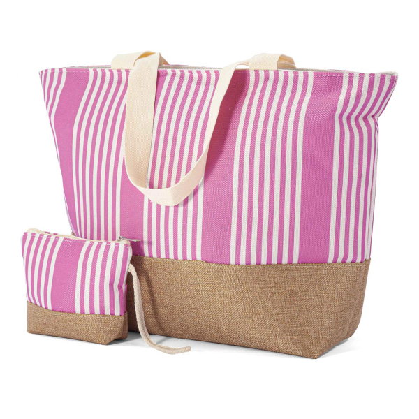 Τσάντα Θαλάσσης (57x18x37) & Νεσεσέρ Benzi 5836 Pink