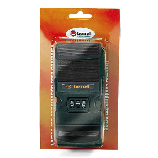 Ιμάντας Βαλίτσας 180εκ. Benzi 5837 Black