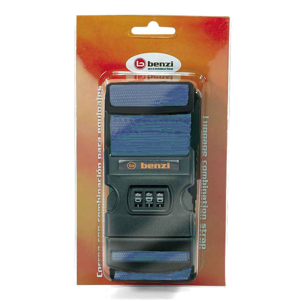 Ιμάντας Βαλίτσας 180εκ. Benzi 5837 Blue