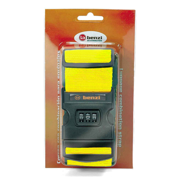 Ιμάντας Βαλίτσας 180εκ. Benzi 5837 Yellow