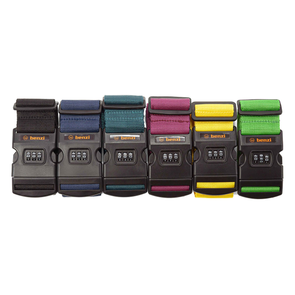 Ιμάντας Βαλίτσας 180εκ. Benzi 5837 Yellow