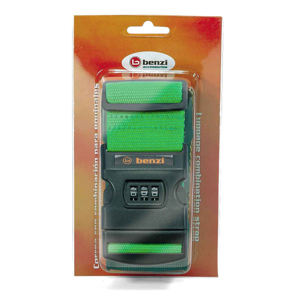 Ιμάντας Βαλίτσας 180εκ. Benzi 5837 Green