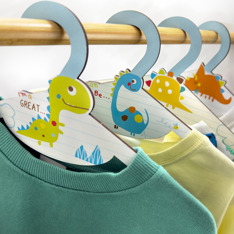 Παιδικές Κρεμάστρες Ρούχων (Σετ 8τμχ) Ango Dinos 4450