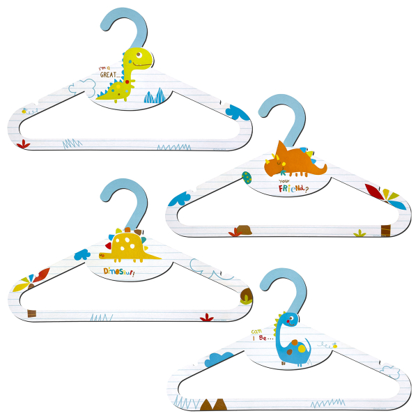Παιδικές Κρεμάστρες Ρούχων (Σετ 8τμχ) Ango Dinos 4450