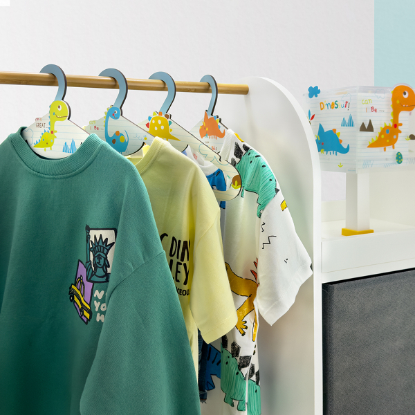Παιδικές Κρεμάστρες Ρούχων (Σετ 8τμχ) Ango Dinos 4450