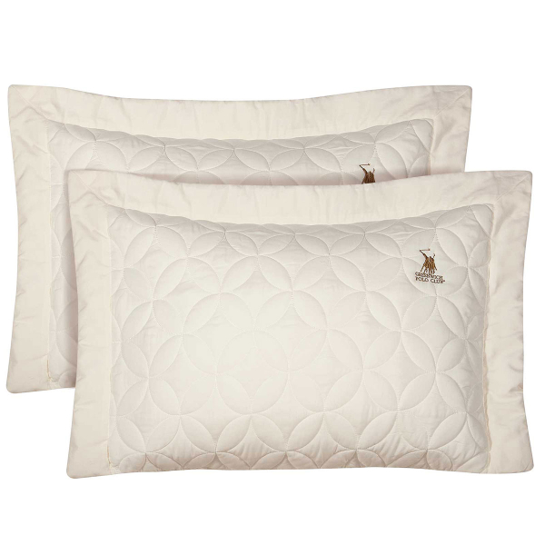 Ζεύγος Μαξιλαροθήκες Καπιτονέ (50x70) Greenwich Polo Club 2358 Ecru