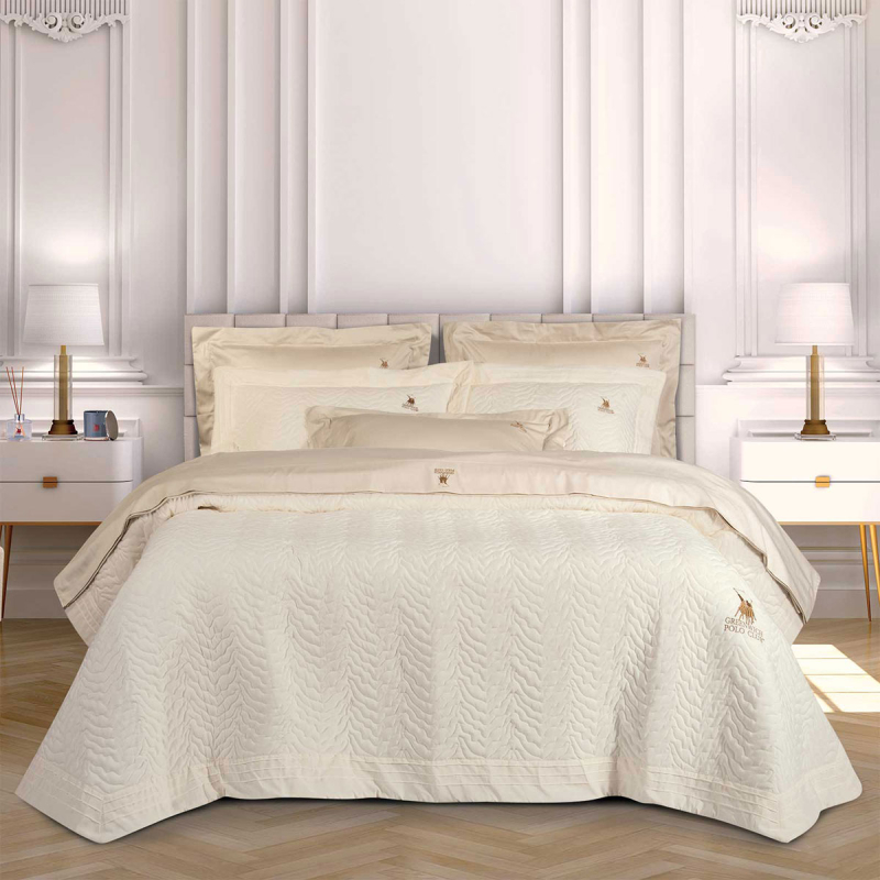 Κουβερλί King Size (240x250) Greenwich Polo Club 2352 Ecru