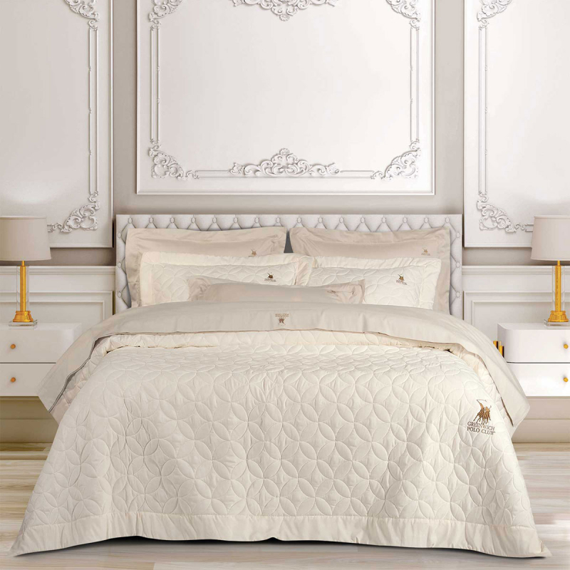 Κουβερλί King Size (240x250) Greenwich Polo Club 2358 Ecru