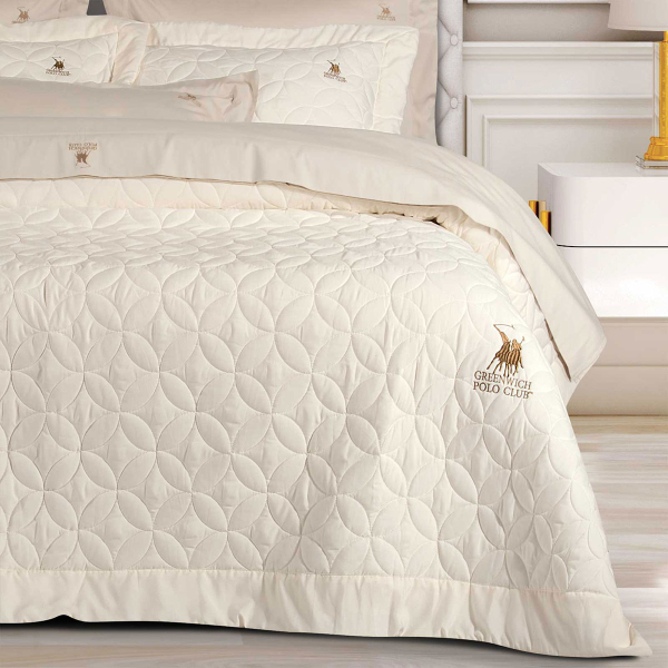 Κουβερλί King Size (240x250) Greenwich Polo Club 2358 Ecru