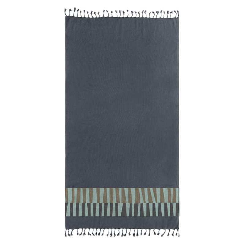 Πετσέτα Θαλάσσης - Παρεό (90x170) Guy Laroche Pestemal 23 Anthracite
