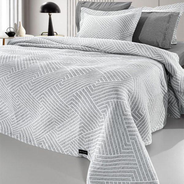 Κουβερτόριο Ημίδιπλο (180x260) Guy Laroche Lupo Grey - White