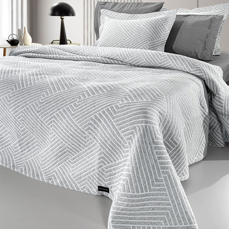 Κουβερτόριο Ημίδιπλο (180x260) Guy Laroche Lupo Grey - White