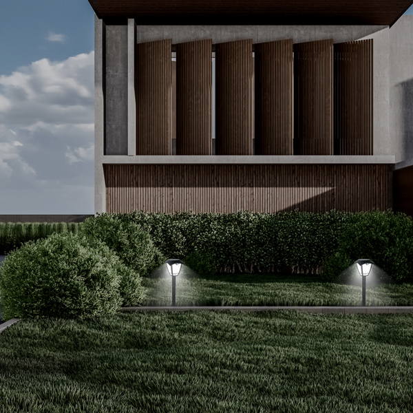 Ηλιακό Φωτιστικό Κολώνα - Φανάρι LED 3 CCT Με Αισθητήρα Κίνησης Eurolamp 145-20861