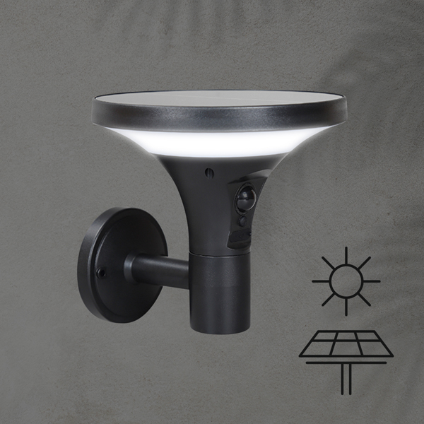 Ηλιακή Απλίκα - Φανάρι LED 3 CCT Με Αισθητήρα Κίνησης Eurolamp 145-20862