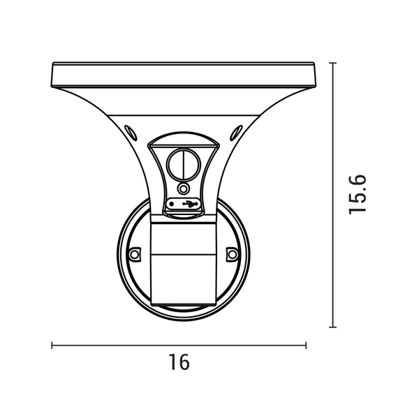 Ηλιακή Απλίκα - Φανάρι LED 3 CCT Με Αισθητήρα Κίνησης Eurolamp 145-20862