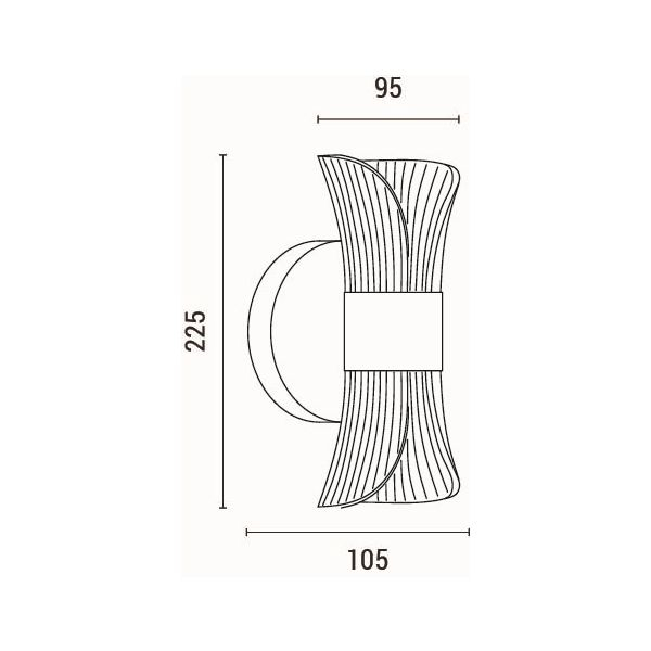 Απλίκα Τοίχου LED Eurolamp Tela 144-58012