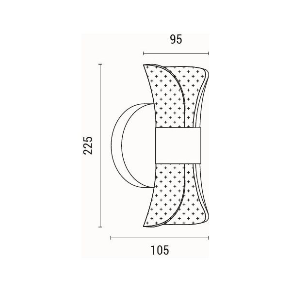 Απλίκα Τοίχου LED Eurolamp Tela 144-58013