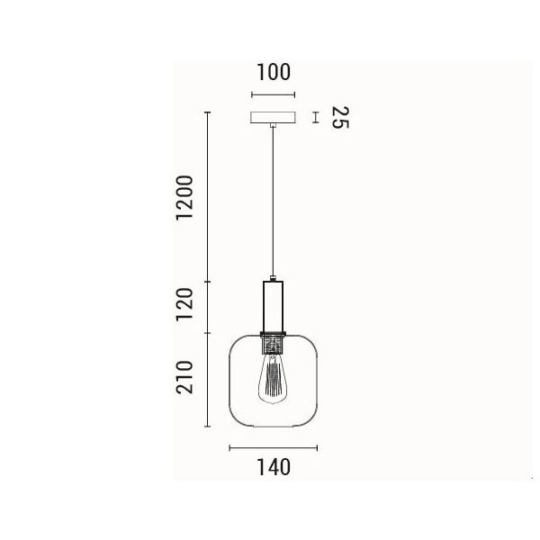 Φωτιστικό Οροφής Μονόφωτο Eurolamp Ombre 144-24086 Home Φωτιστικά Spitishop