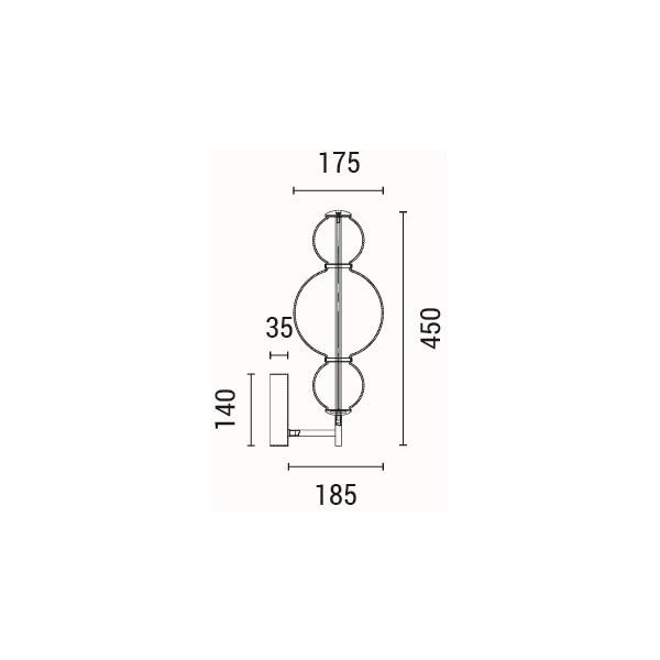 Απλίκα Τοίχου Led Eurolamp Blossom 144-15112 Home Φωτιστικά Spitishop