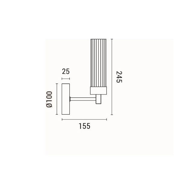 Απλίκα Τοίχου Eurolamp Viny 144-24032 Home Φωτιστικά Spitishop
