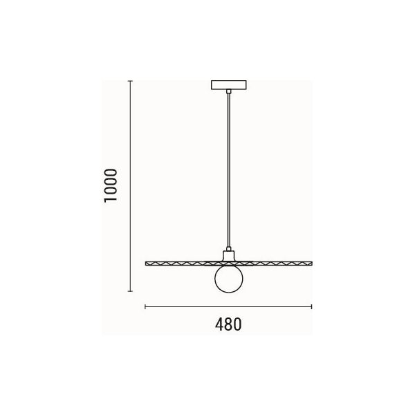 Φωτιστικό Οροφής Μονόφωτο Eurolamp Piruette 144-28513