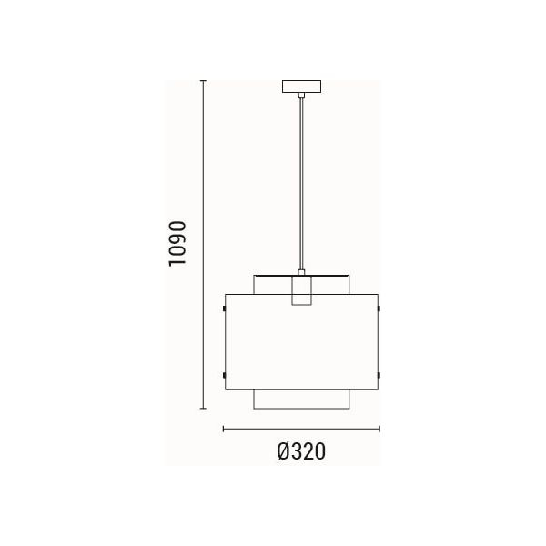 Φωτιστικό Οροφής Μονόφωτο Eurolamp Musa 144-33060