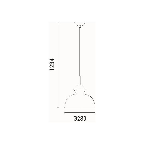 Φωτιστικό Οροφής Μονόφωτο Eurolamp Dignity 144-24136 Home Φωτιστικά Spitishop