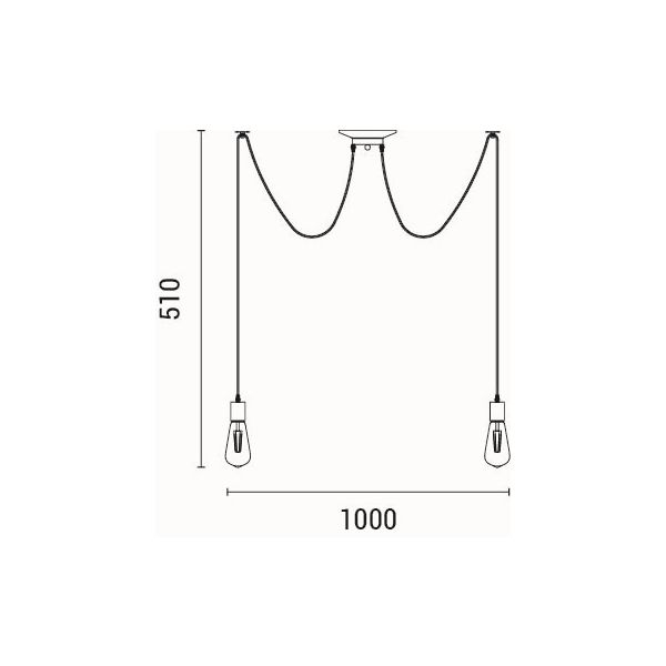 Φωτιστικό Οροφής Πολύφωτο Eurolamp Edison 144-30123