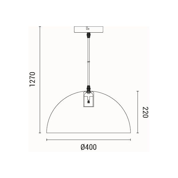 Φωτιστικό Οροφής Μονόφωτο Eurolamp Lava 144-27021