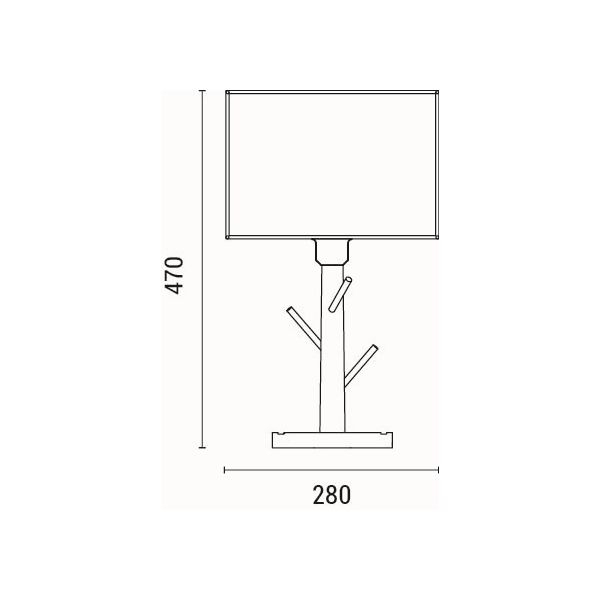 Πορτατίφ Eurolamp Madera 144-33075