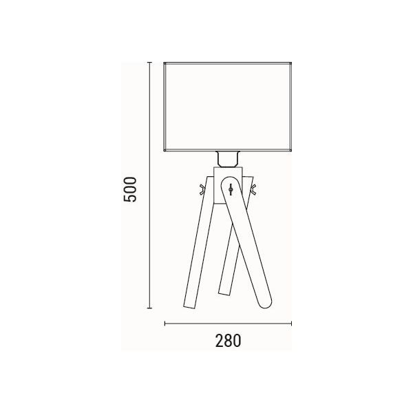Πορτατίφ Eurolamp Madera 144-33076 Home Φωτιστικά Επιτραπέζια Spitishop