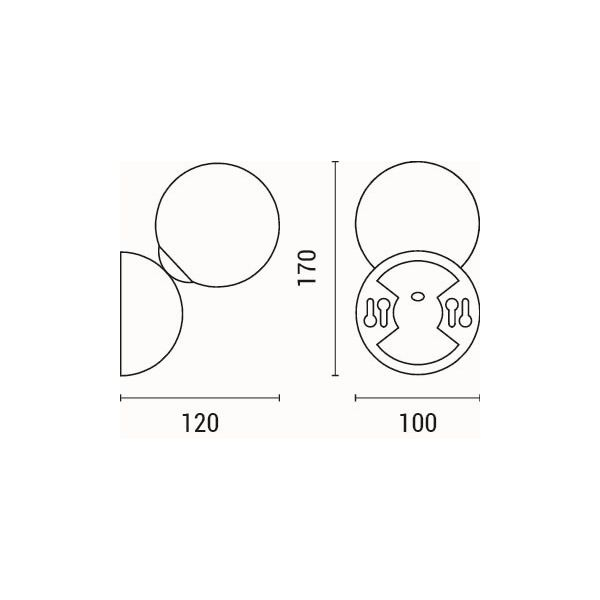 Απλίκα Τοίχου Eurolamp Terpsi 144-58027