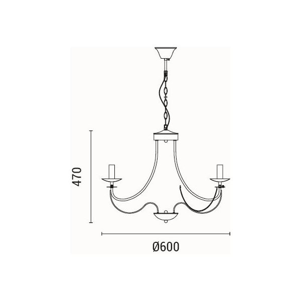 Φωτιστικό Οροφής Πολύφωτο Eurolamp Vault 144-47012 Home Φωτιστικά Spitishop