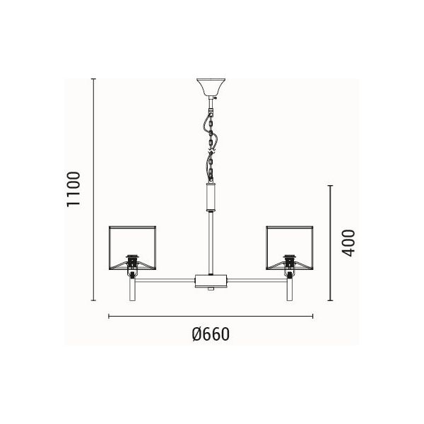 Φωτιστικό Οροφής Πολύφωτο Eurolamp Court 144-47018