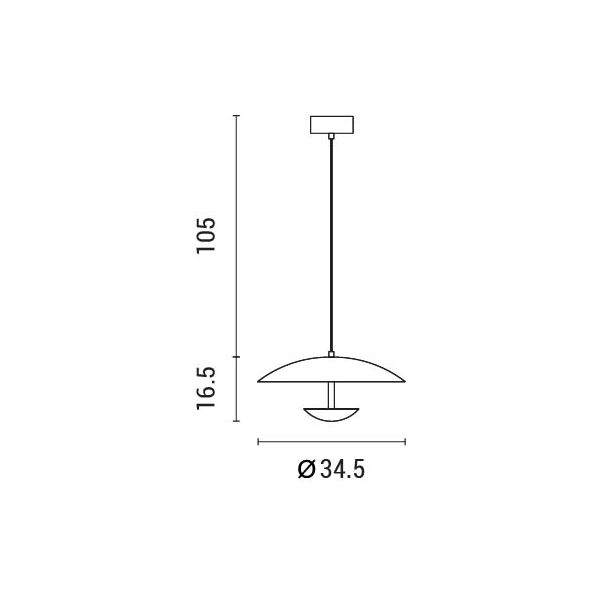 Φωτιστικό Οροφής Μονόφωτο Led Eurolamp Apsis 144-15050 Home Φωτιστικά Spitishop