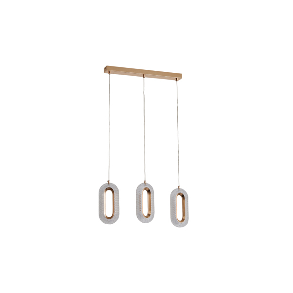 Φωτιστικό Οροφής Τρίφωτο LED Eurolamp Kriko 144-16061