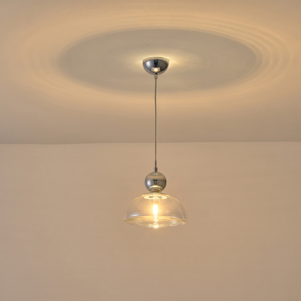 Φωτιστικό Οροφής Μονόφωτο Eurolamp Clear 144-28522