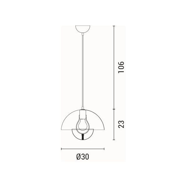 Φωτιστικό Οροφής Μονόφωτο Eurolamp Jarden 144-28553 Home Φωτιστικά Spitishop