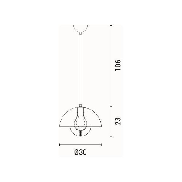 Φωτιστικό Οροφής Μονόφωτο Eurolamp Jarden 144-28554