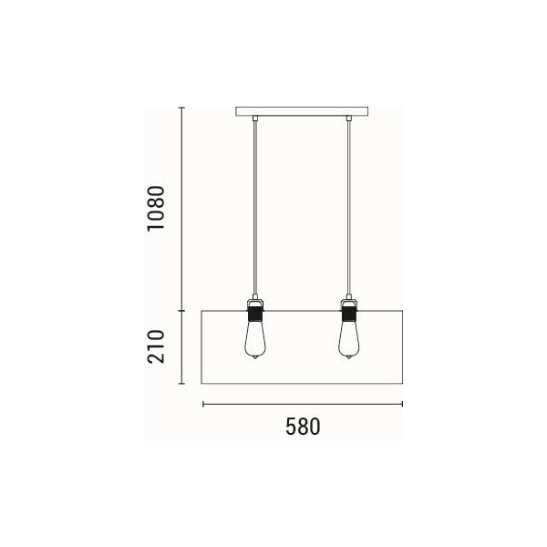Φωτιστικό Οροφής Δίφωτο Eurolamp Aenon 144-31030 Home Φωτιστικά Spitishop