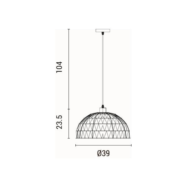 Φωτιστικό Οροφής Μονόφωτο Eurolamp Vento 144-32014