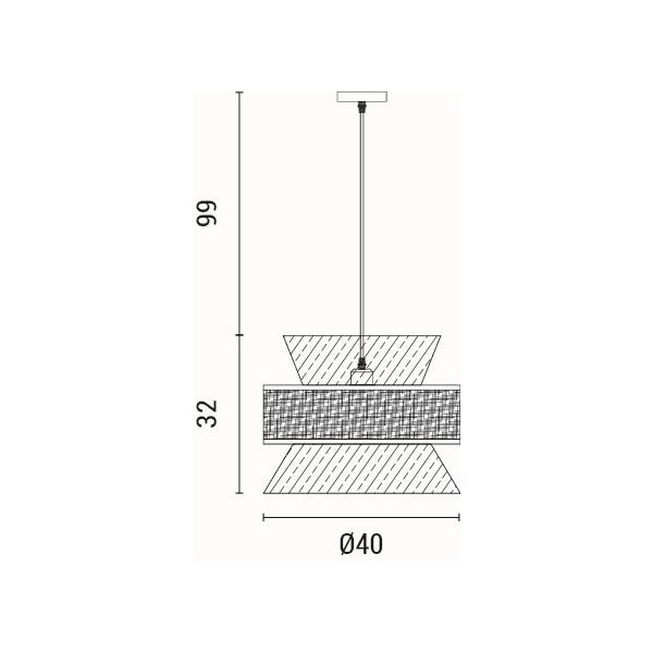 Φωτιστικό Οροφής Μονόφωτο Eurolamp Isla 144-33050
