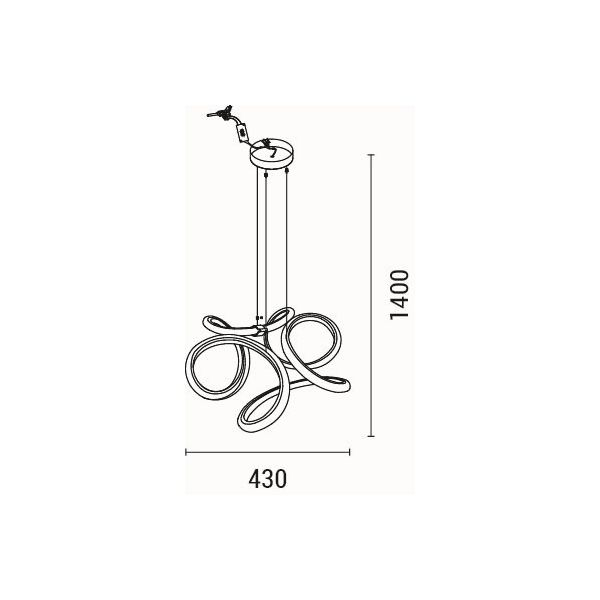 Φωτιστικό Οροφής Μονόφωτο Led Eurolamp Orbit 144-15077 Home Φωτιστικά Spitishop