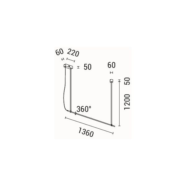Φωτιστικό Οροφής Μονόφωτο LED Eurolamp Linea 144-16070