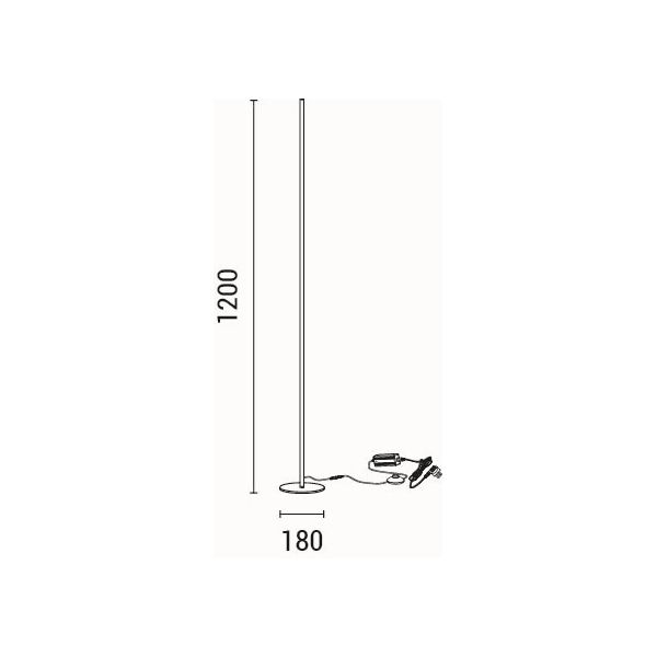 Φωτιστικό Δαπέδου Led Eurolamp Linea 144-16073 Home Φωτιστικά Spitishop